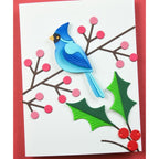 Birch Press Design Block Print Holly Sprig Dies 57636 branch