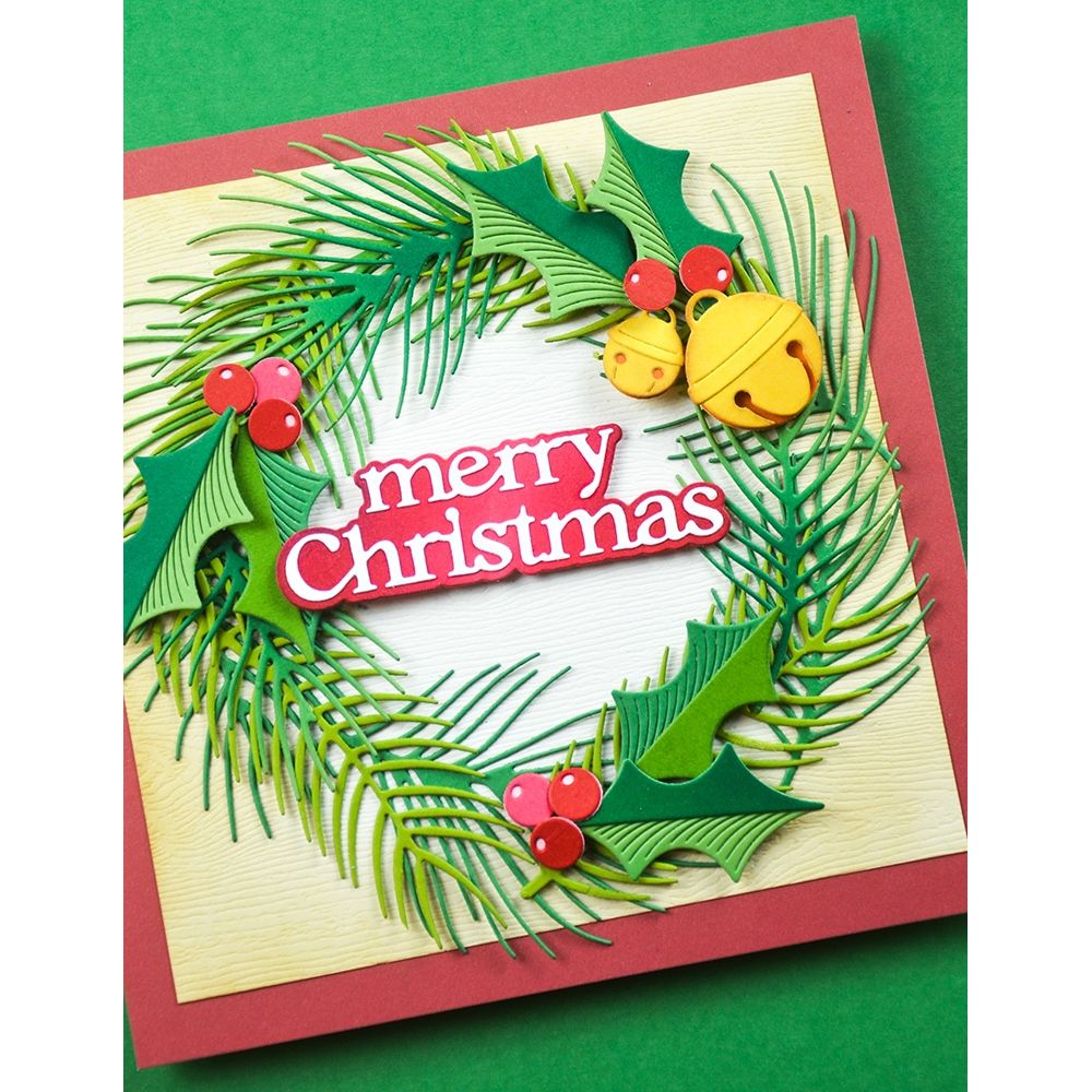 Birch Press Design Block Print Holly Sprig Dies 57636 christmas