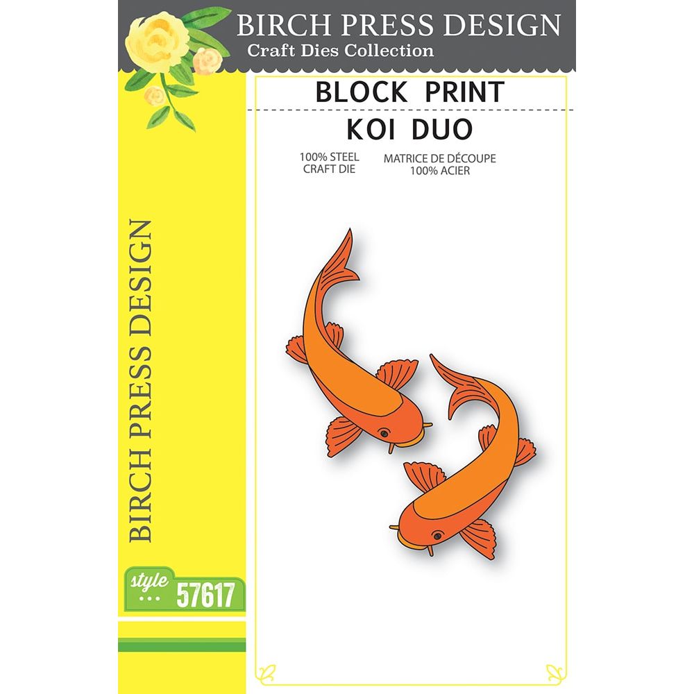 Birch Press Design Block Print Koi Duo Dies 57617