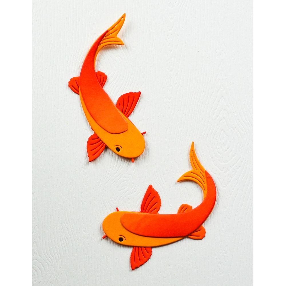 Birch Press Design Block Print Koi Duo Dies 57617 koi
