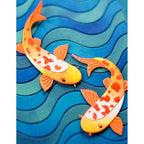 Birch Press Design Block Print Koi Duo Dies 57617 waves