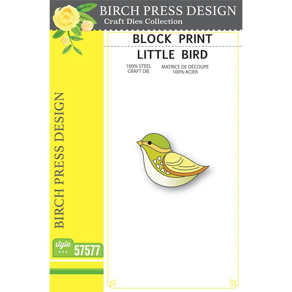 Birch Press Design Block Print Little Bird Dies 57577