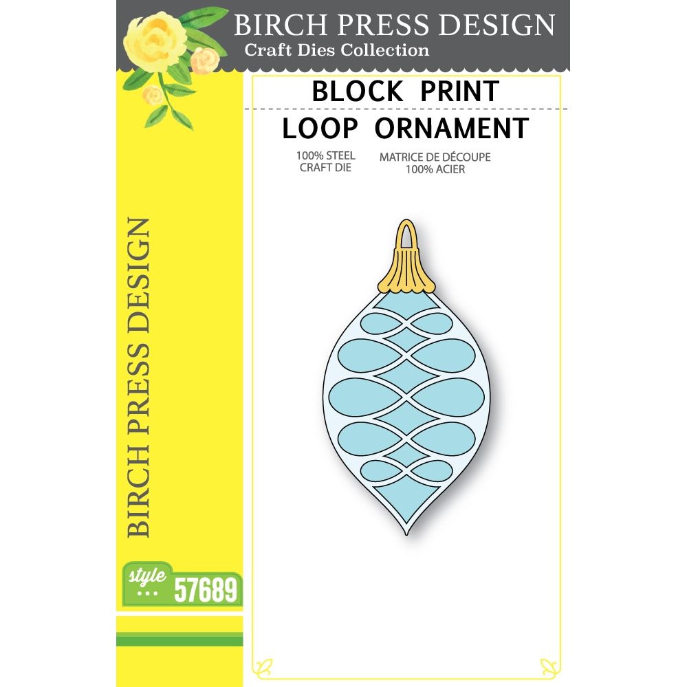Birch Press Design Block Print Loop Ornament Dies 57689
