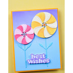 Birch Press Design Block Print Lovely Flower Dies 57632 pinwheel flowers