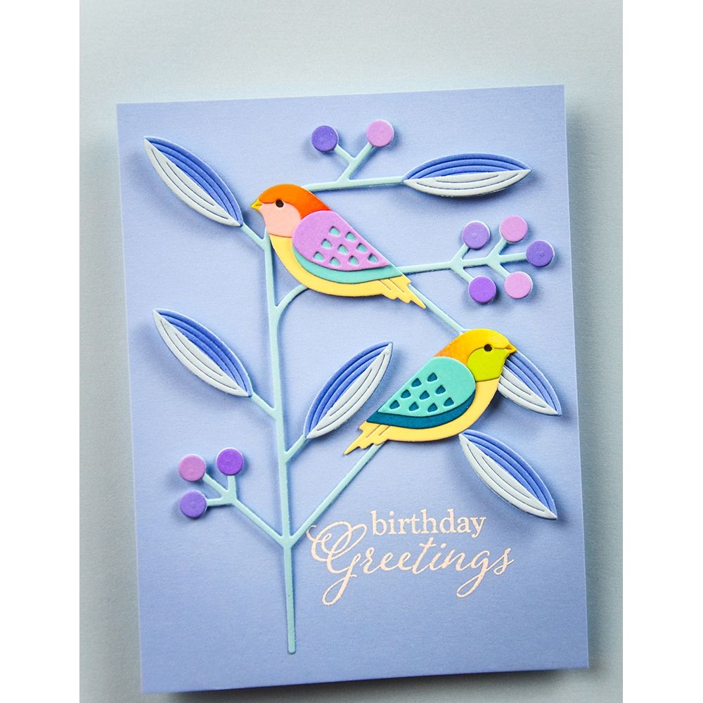 Birch Press Design Block Print Mod Branches Dies 57633 birthday