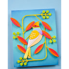 Birch Press Design Block Print Mod Branches Dies 57633 orange leaves