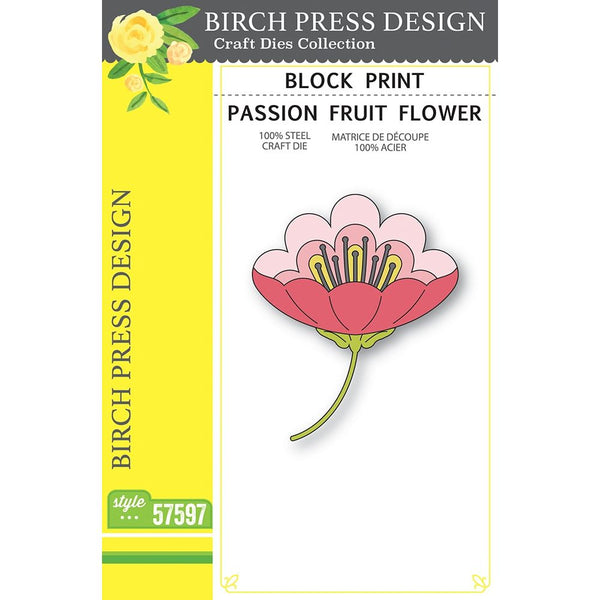 Birch Press Design Block Print Passion Fruit Flower Dies 57597