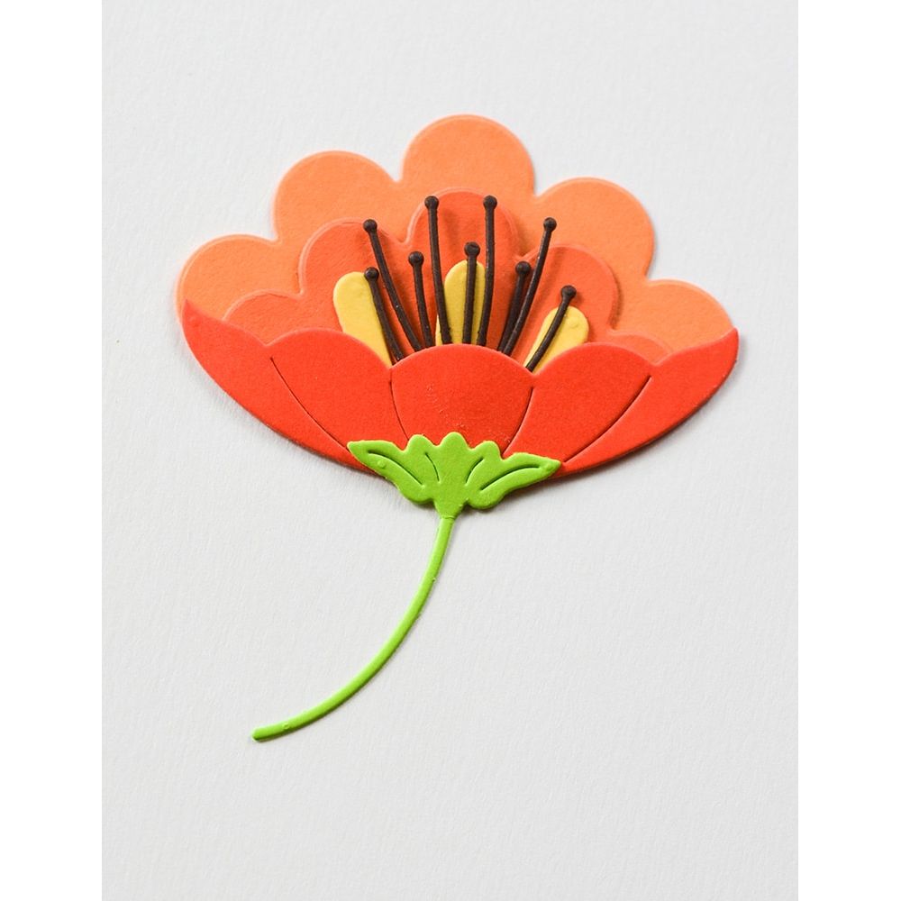 Birch Press Design Block Print Passion Fruit Flower Dies 57597 product sample