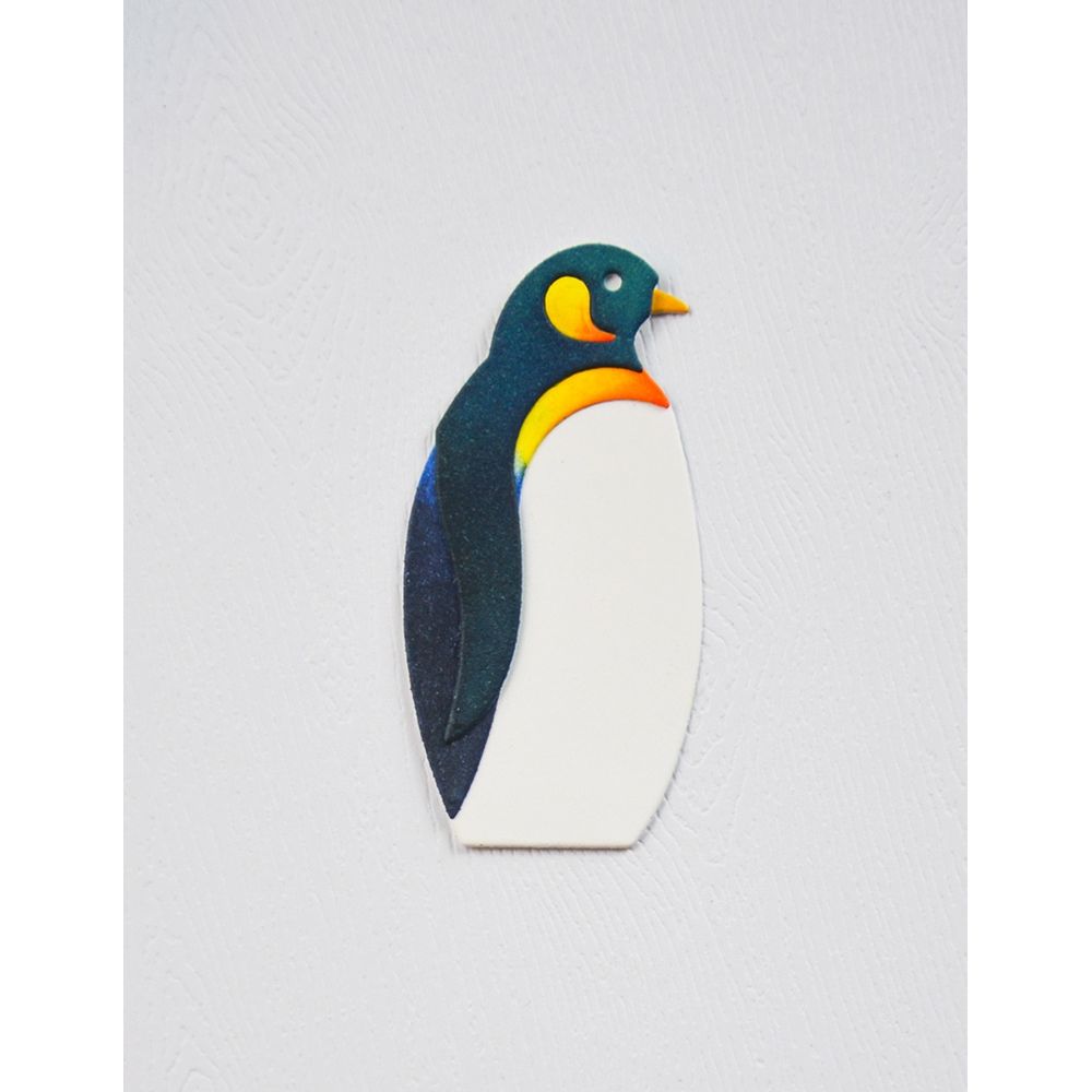 Birch Press Design Block Print Peaceful Penguin Dies 57641 penguin