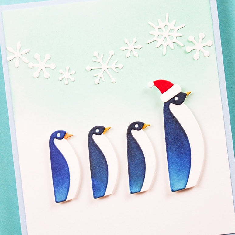 Birch Press Design Block Print Penguins Die Bundle marching