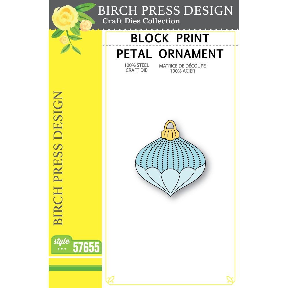 Birch Press Design Block Print Petal Ornament Dies 57655

