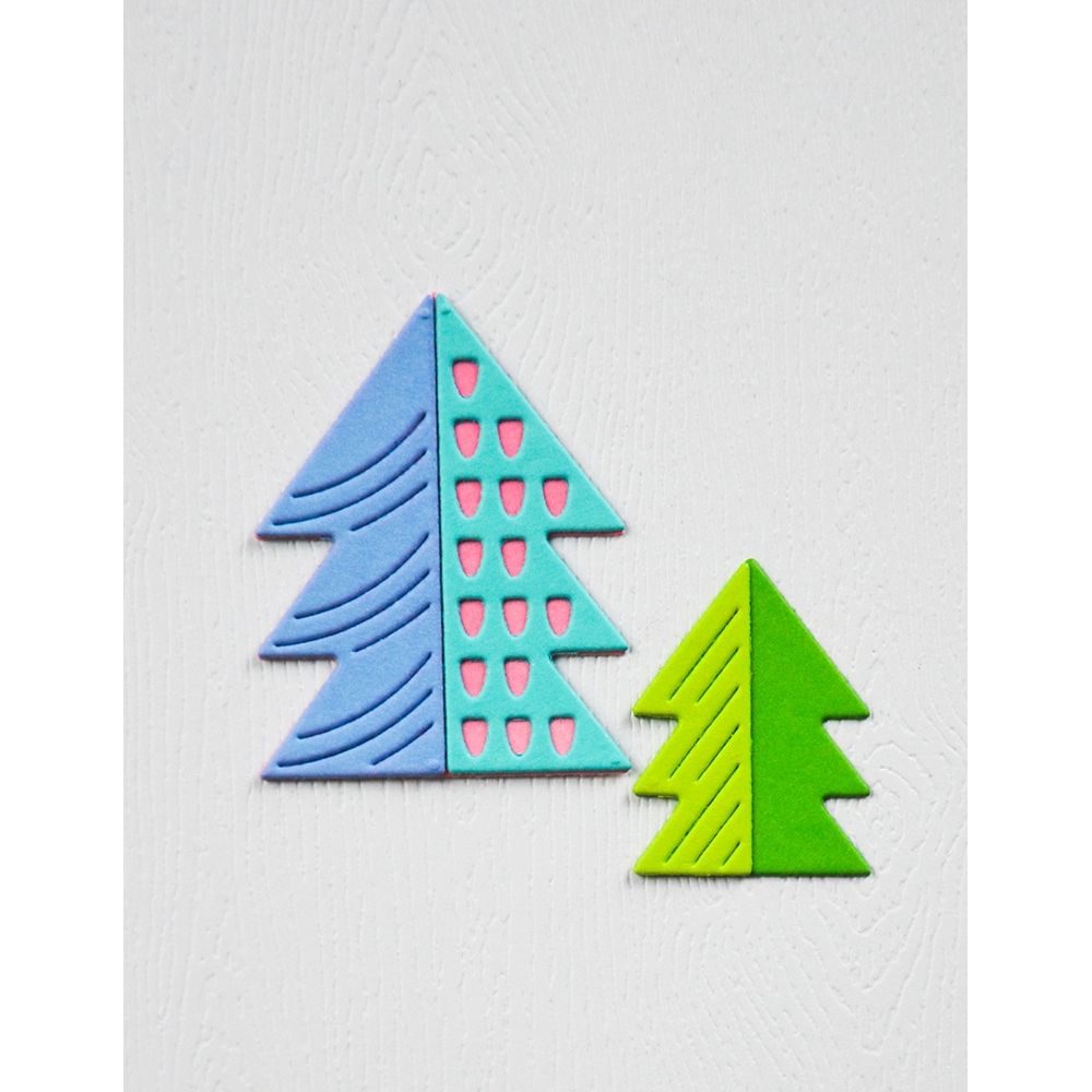 Birch Press Design Block Print Pine Trees Dies 57645 trees