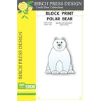Birch Press Design Block Print Polar Bear Dies 57638

