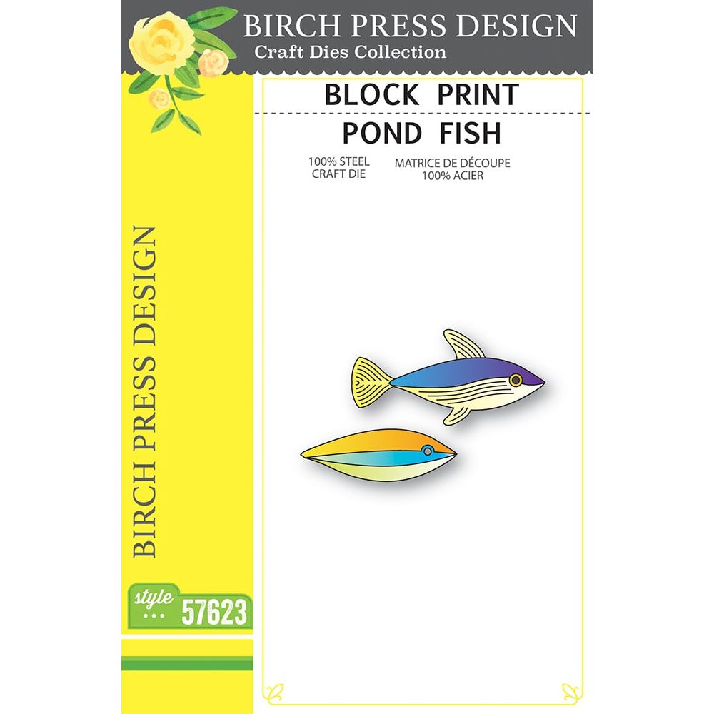 Birch Press Design Block Print Pond Fish Dies 57623