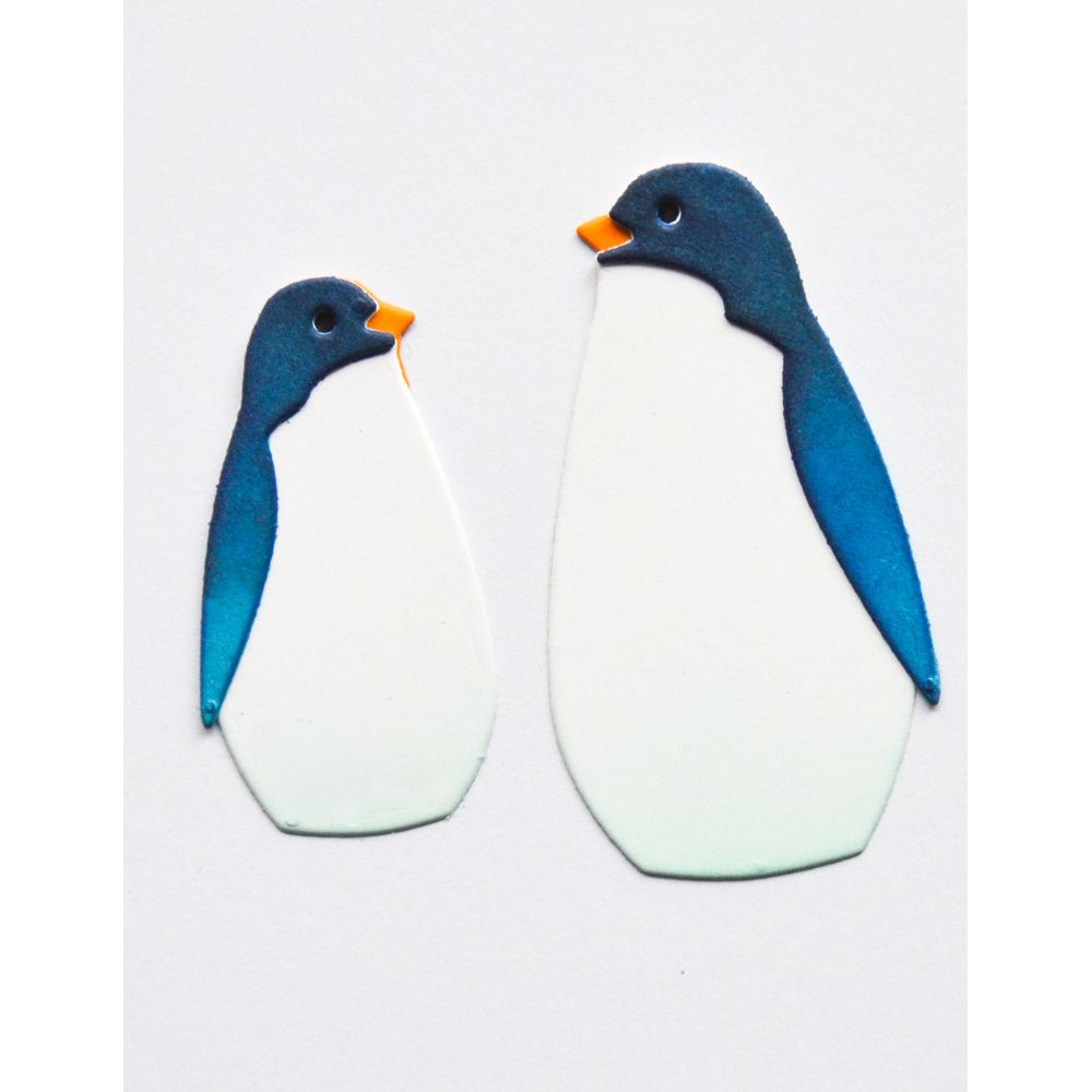 Birch Press Design Block Print Puffy Penguins Dies 57692 design