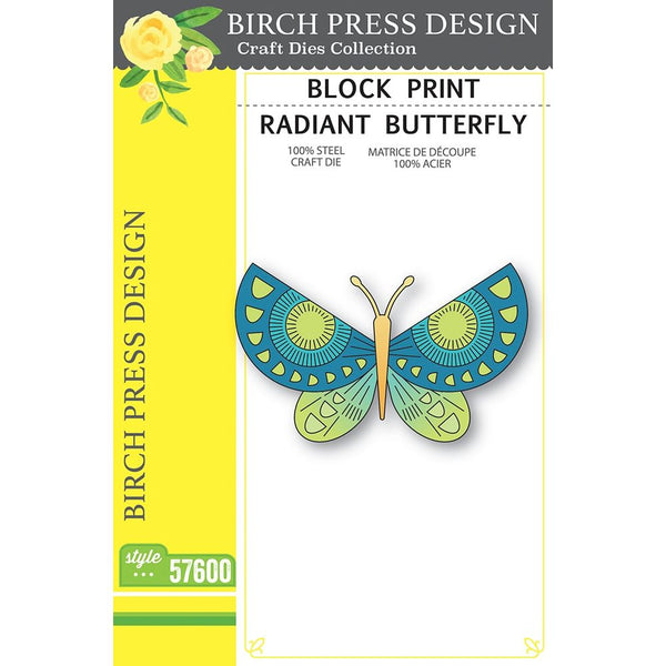 Birch Press Design Block Print Radiant Butterfly Dies 57600
