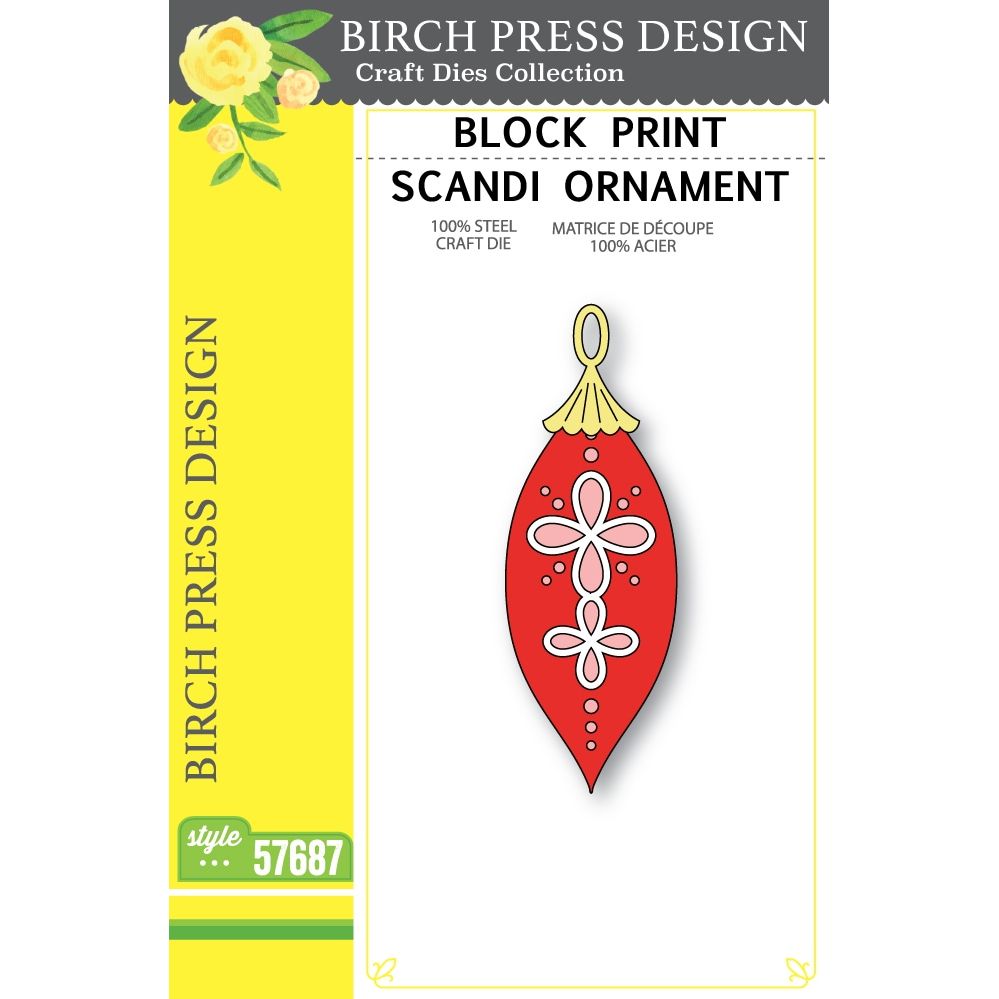 Birch Press Design Block Print Scandi Ornament Dies 57687