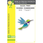 Birch Press Design Block Print Soaring Hummingbird Dies 57659