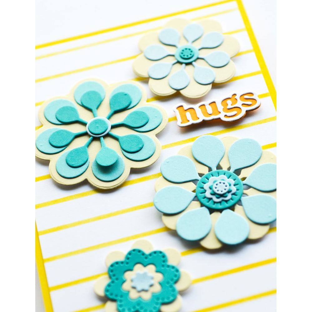 Birch Press Design Block Print Star Flowers Dies 57605 hugs