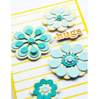 Birch Press Design Block Print Star Flowers Dies 57605 hugs