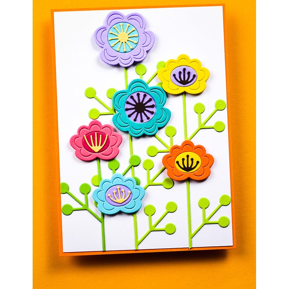 Birch Press Design Block Print Stems and Berries Dies 57599 flowers
