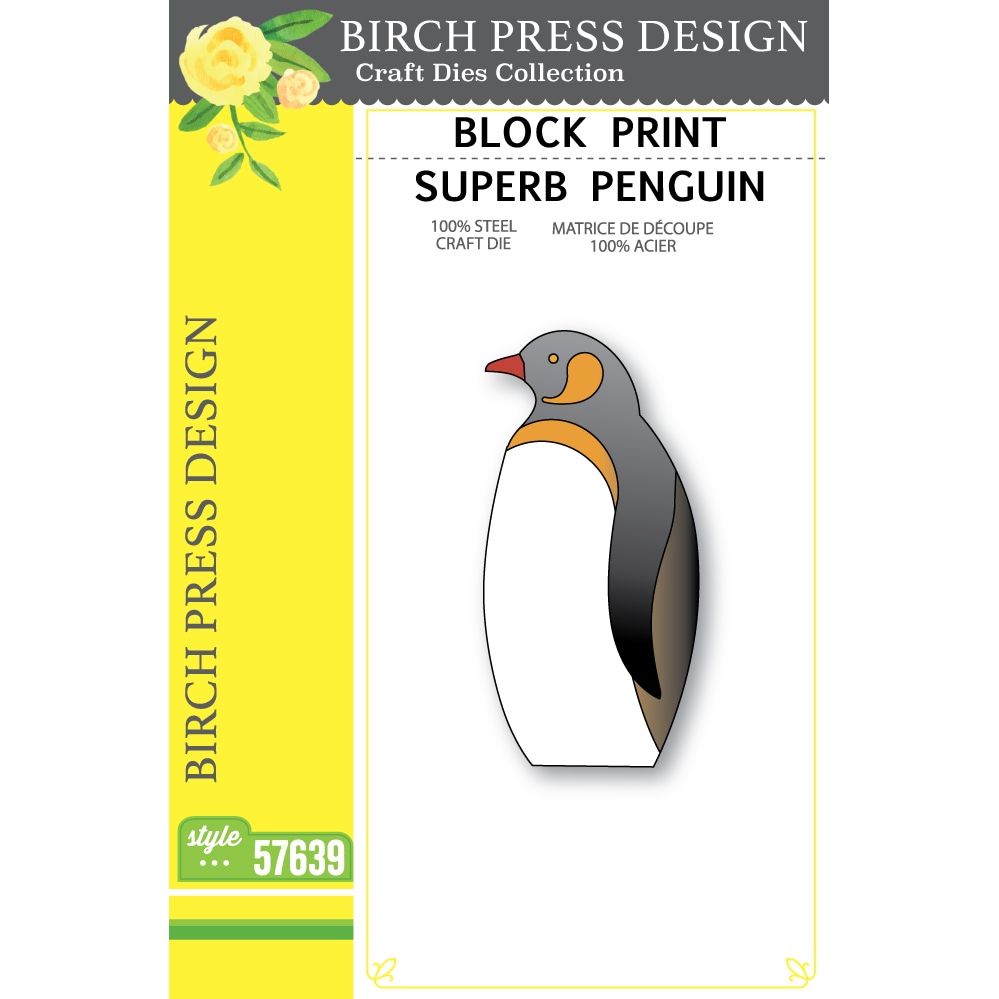 Birch Press Design Block Print Superb Penguin Dies 57639
