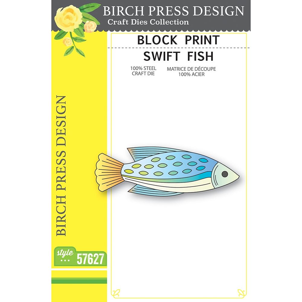 Birch Press Design Block Print Swift Fish Dies 57627