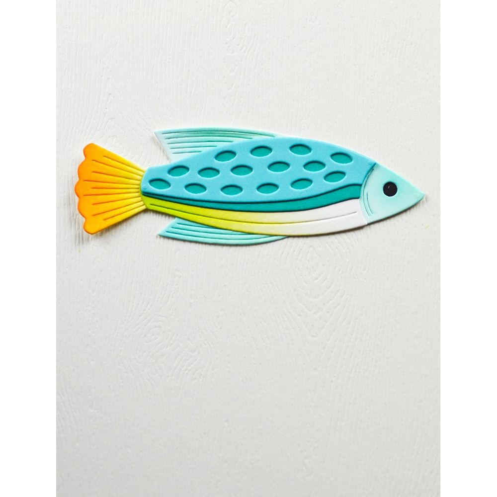 Birch Press Design Block Print Swift Fish Dies 57627 fish