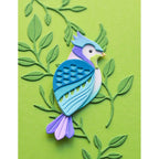 Birch Press Design Block Print Tufted Bird Dies 57583 branches