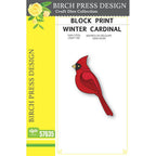 Birch Press Design Block Print Winter Cardinal Dies 57635
