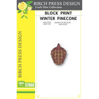 Birch Press Design Block Print Winter Pinecone Dies 57660
