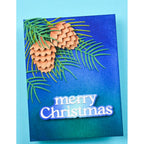 Birch Press Design Block Print Winter Pinecone Dies 57660 christmas