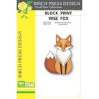 Birch Press Design Block Print Wise Fox Dies 57640
