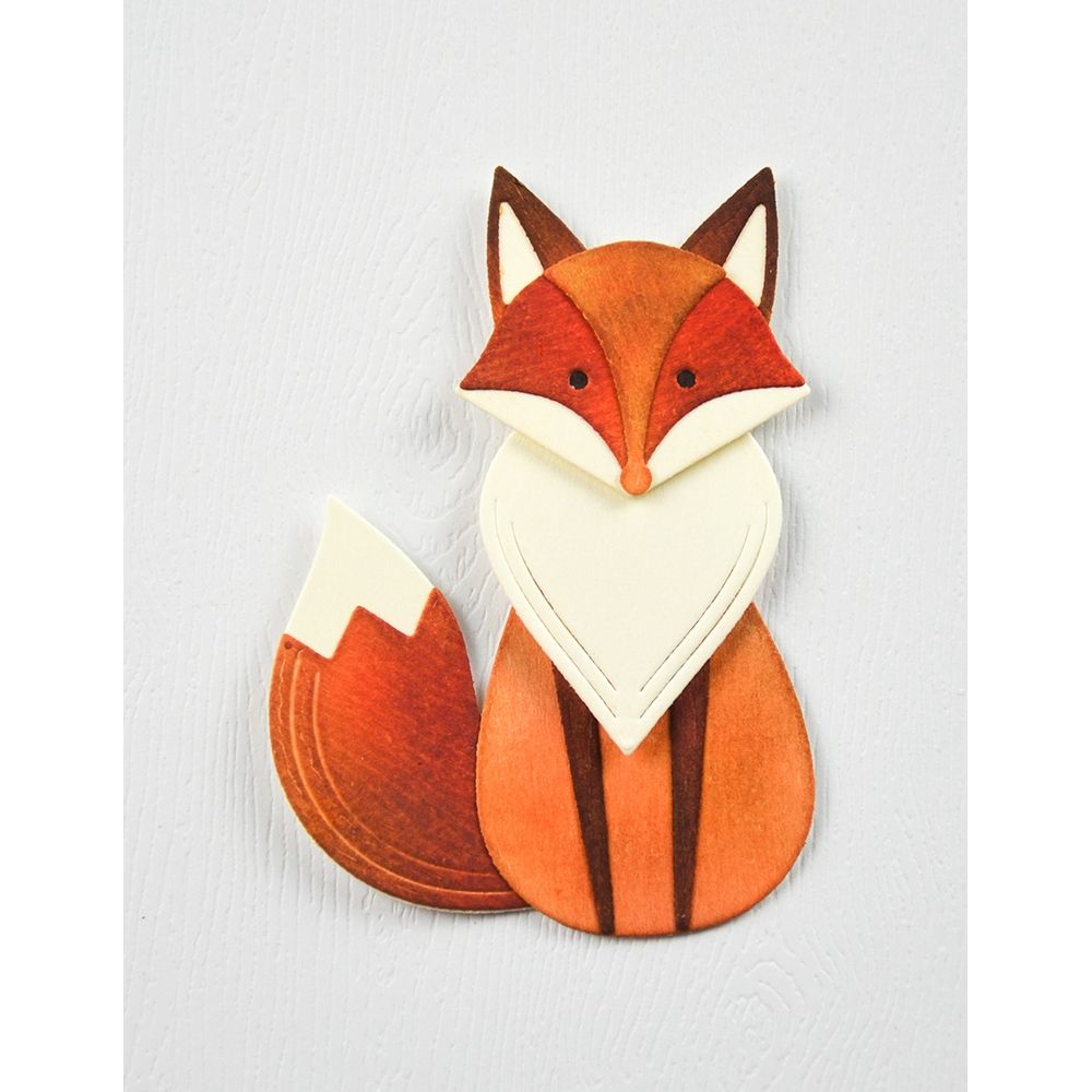 Birch Press Design Block Print Wise Fox Dies 57640 fox