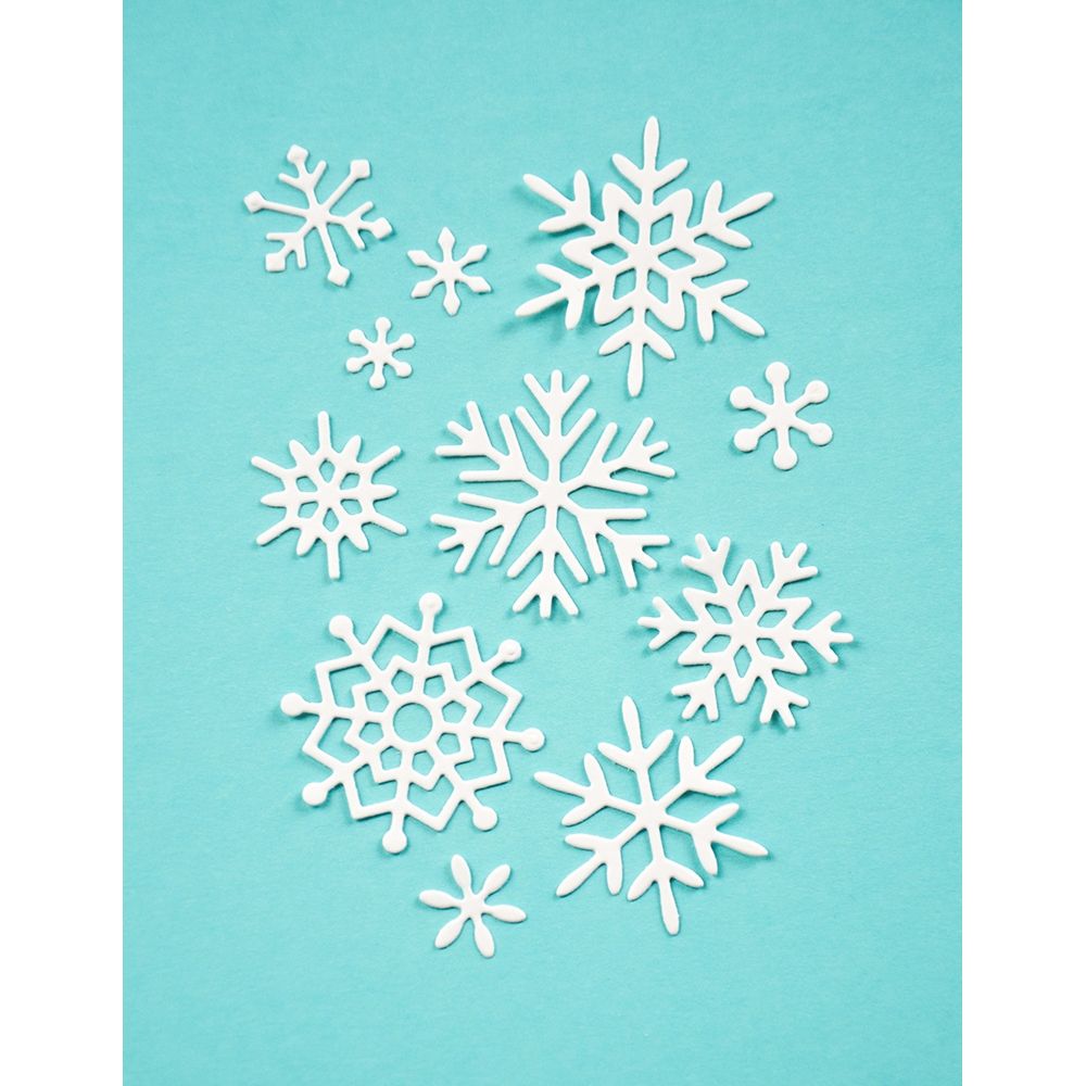 Birch Press Design Bright Snowflakes Dies 57644 flakes