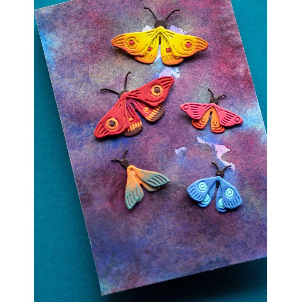 Birch Press Design Evening Moths Dies 57568 colorful