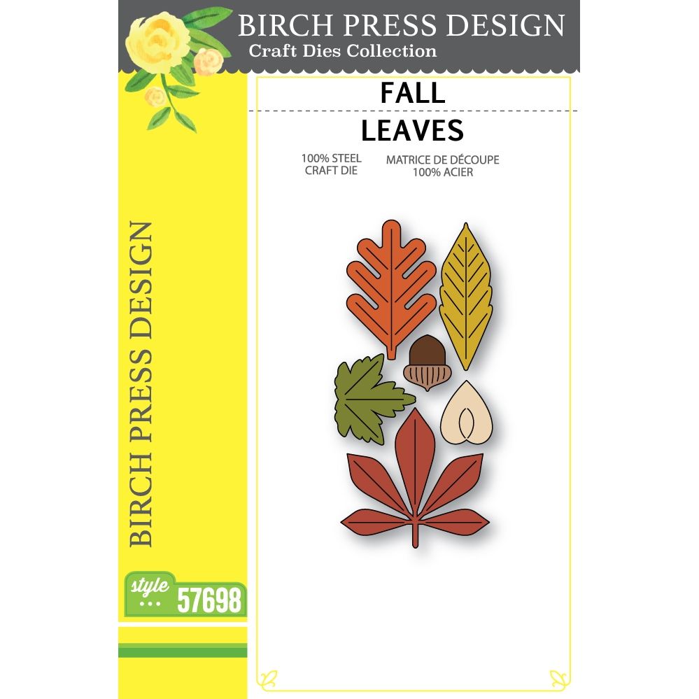 Birch Press Design Fall Leaves Dies 57698