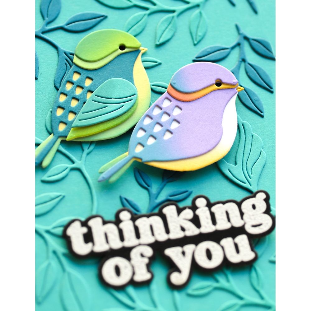 Birch Press Design Foliage Bunch Dies 57588 thinking of you