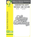 Birch Press Design Handwritten Happy Birthday and Outline Dies 57571
