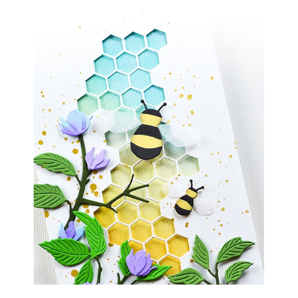 Birch Press Design Honeycomb Cut Out Die 57594 bees