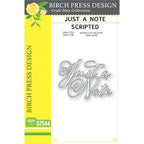 Birch Press Design Just A Note Scripted Die 57544