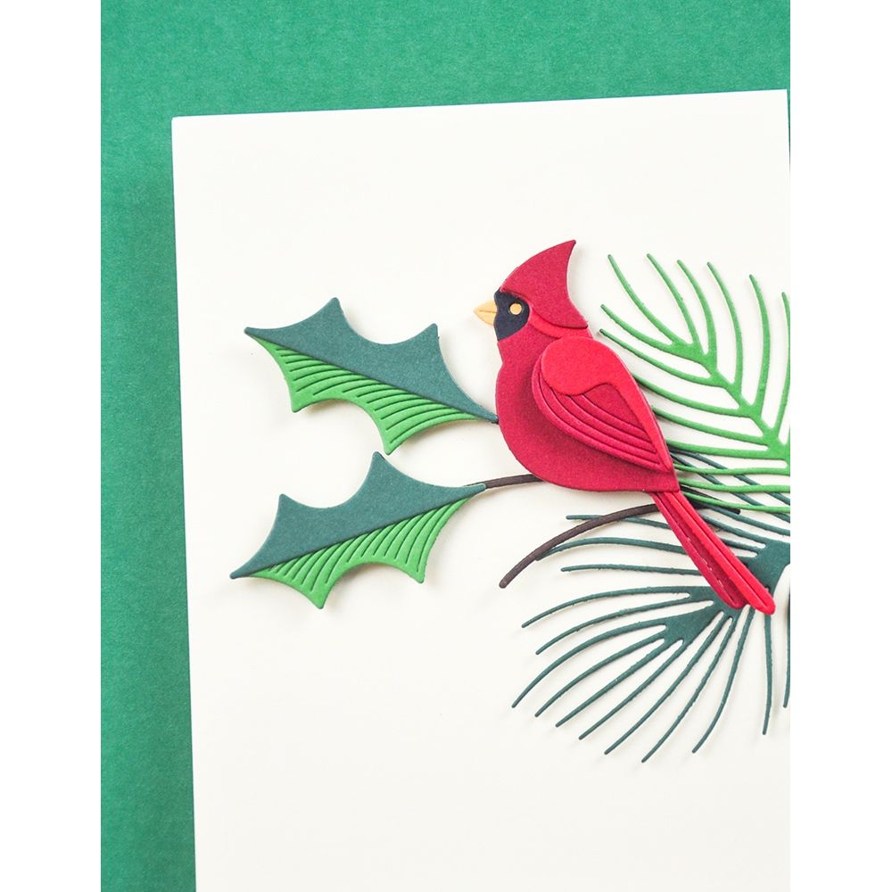 Birch Press Design Simple Evergreen Sprigs Dies 57656 cardinal