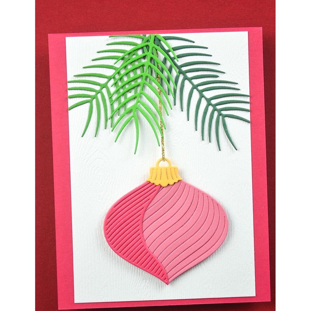 Birch Press Design Simple Pine Needles Dies 57657 ornament