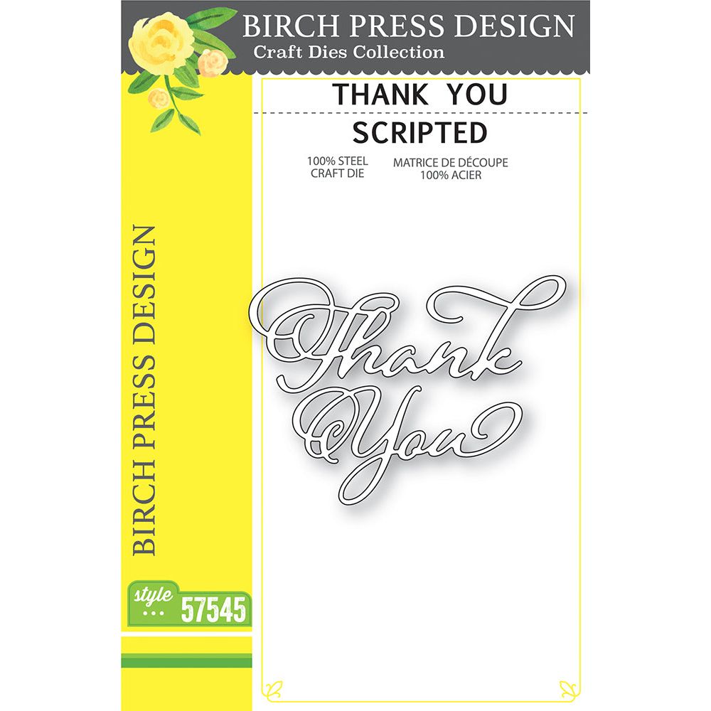 Birch Press Design Thank You Scripted Dies 57545