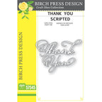 Birch Press Design Thank You Scripted Dies 57545