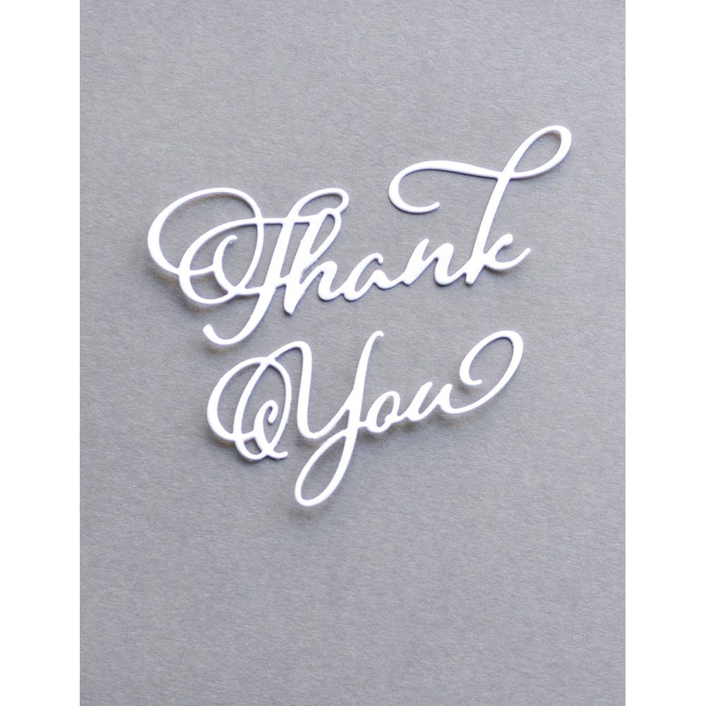 Birch Press Design Thank You Scripted Dies 57545 cut out