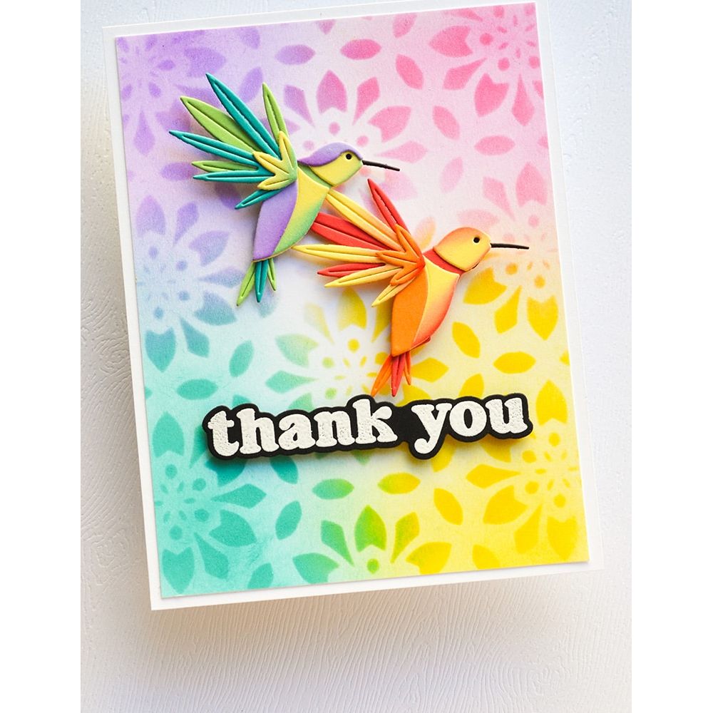 Birch Press Design Vintage Everyday Greetings Stamp And Die Set 8168 thank you