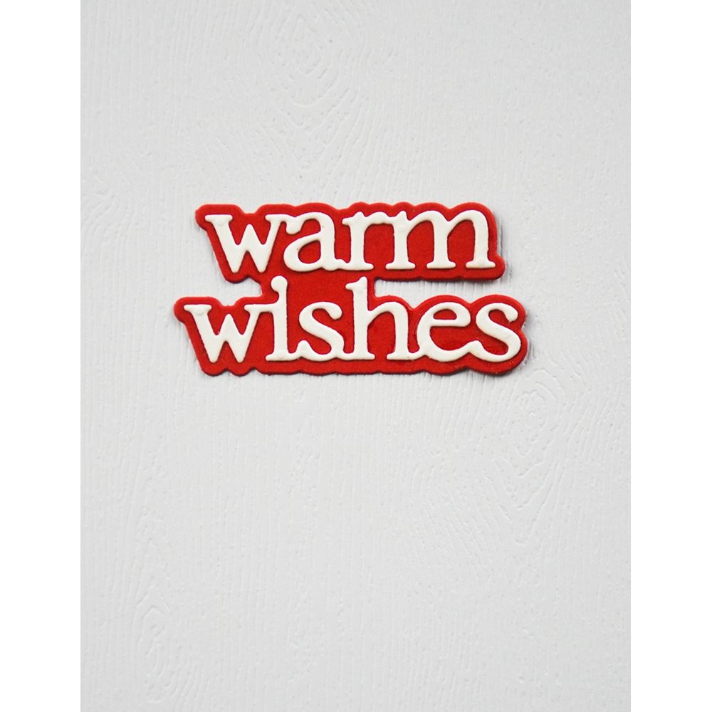 Birch Press Design Warm Wishes Dapper Script Dies 57653 wishes