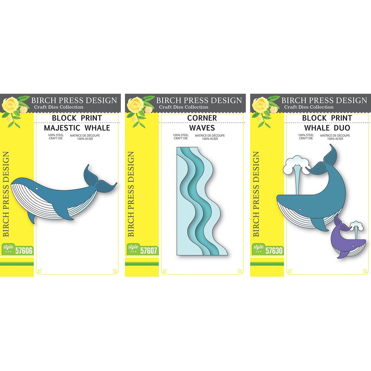 Birch Press Design Whale and Waves Die Bundle