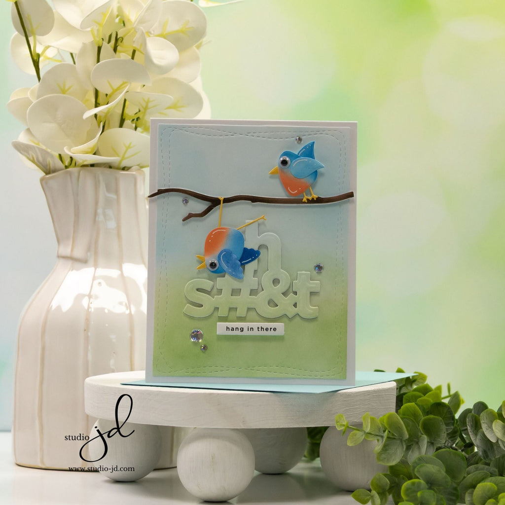 Simon Says Stamp Birdies Wafer Dies 1300sdc Friend Like You Hang In There Card | color-code:ALT05